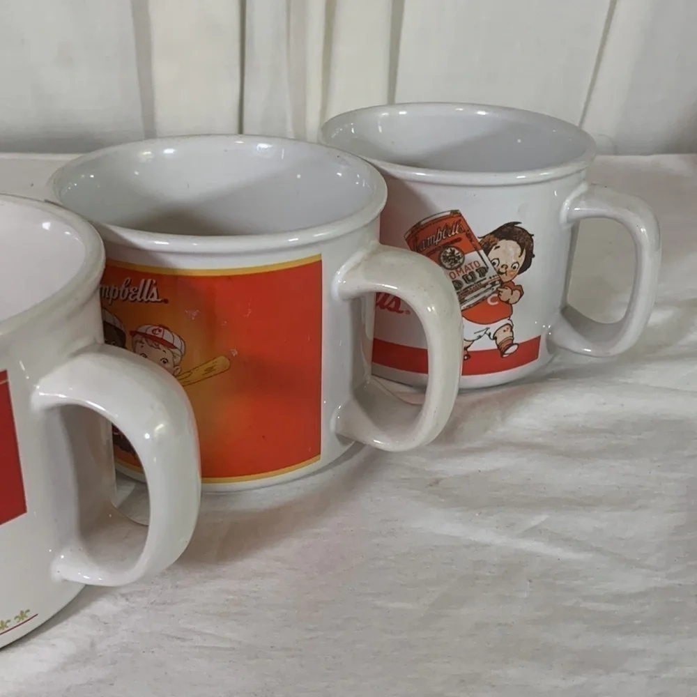 Vintage Campbell’s Soup Kids Cup/Mug, set of three
